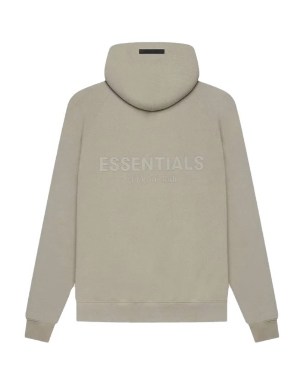 ESSENTIALS Men’s Hoodie in Moss with Tone-on-Tone Logo